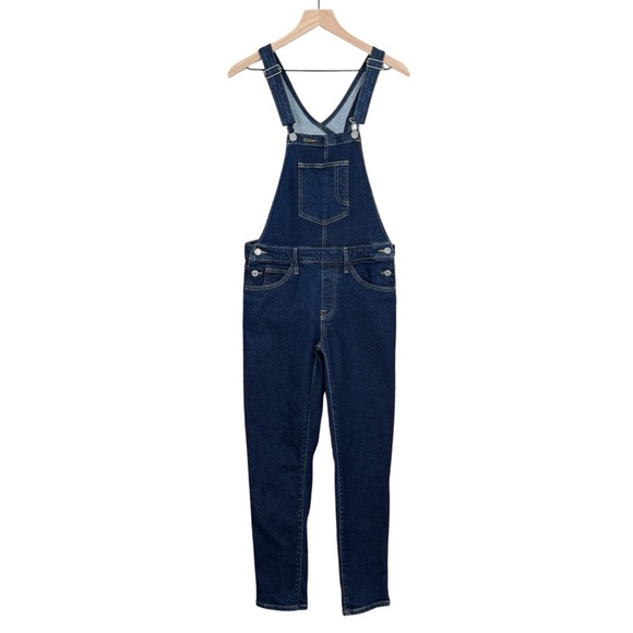Levis Overalls Womens Small Classic Retro Denim Bib Farmer Workwear Dark Wash